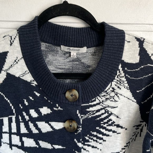 Madewell Broadway Cardigan Sweater in Tropical Vacation - Picture 5 of 10